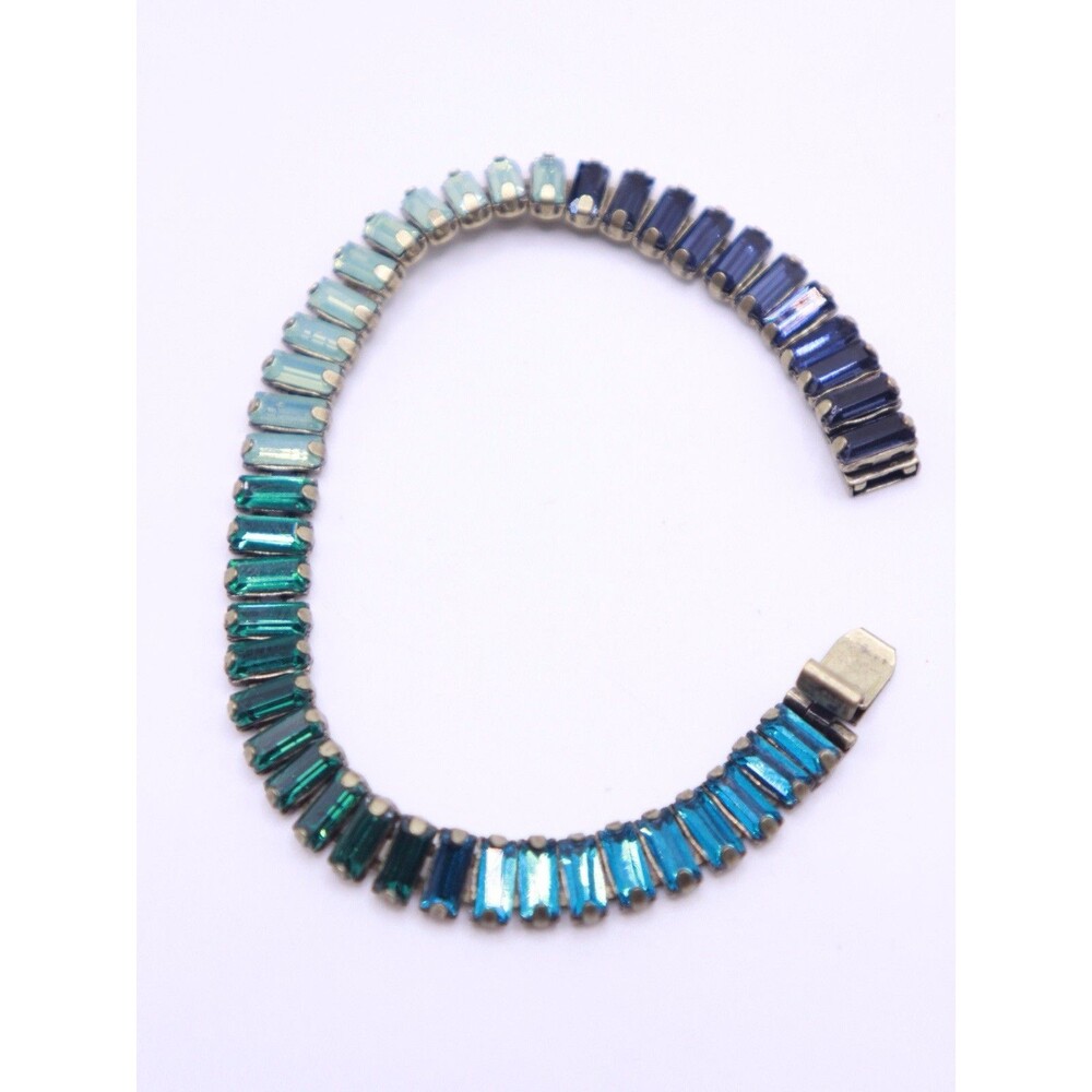Banana Republic - Glass Crystal Northern Lights Line Bracelet 6.5-7” Wrist